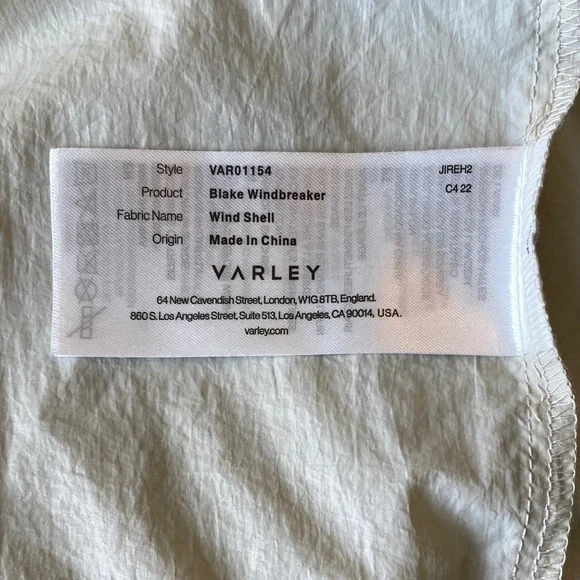Varley Blake Windbreaker Size Medium in Sage Fog NWOT - Picture 9 of 11